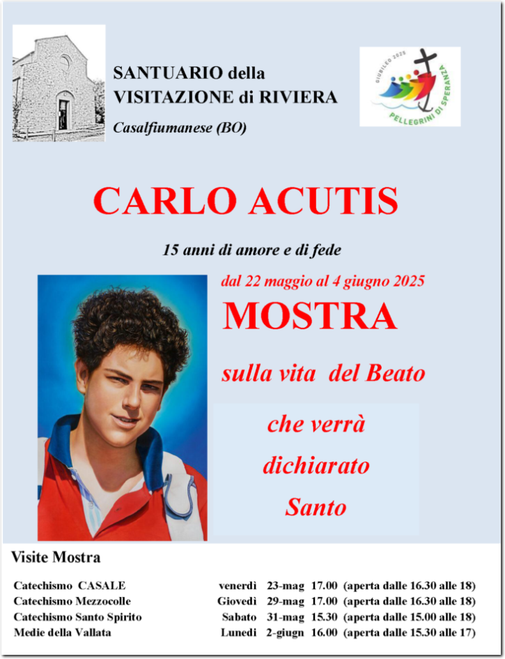 Carlo Acutis mostra sul beato Carlo Acutis